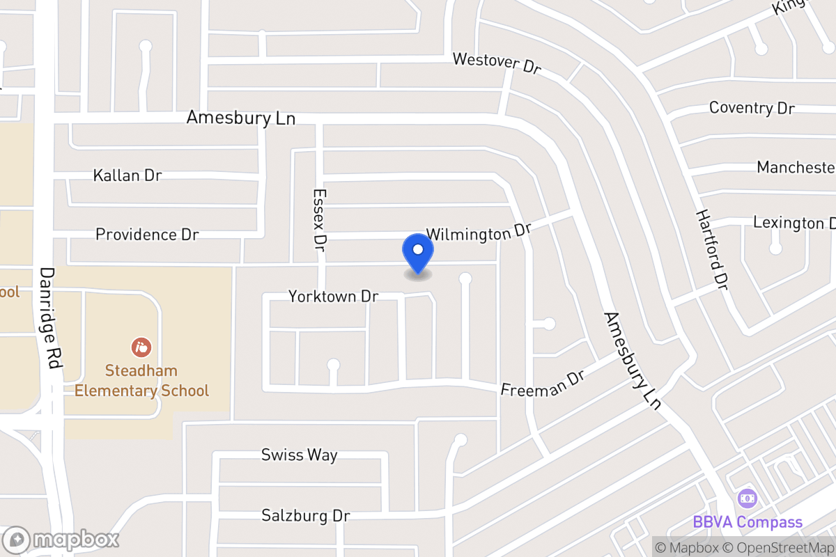 Map of 7905 Yorktown Dr