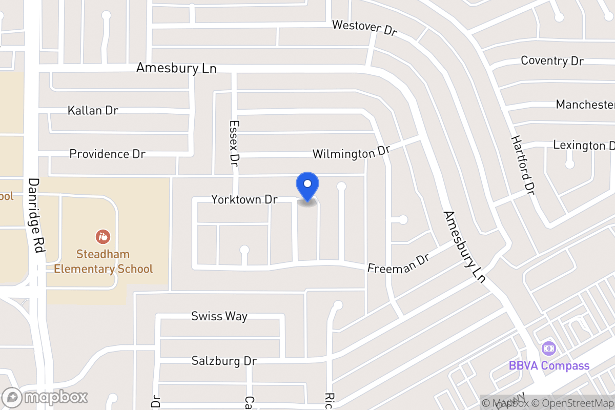 Map of 6602 Valley Forge Dr