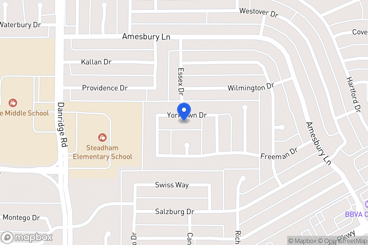 Map of 7714 Yorktown Dr