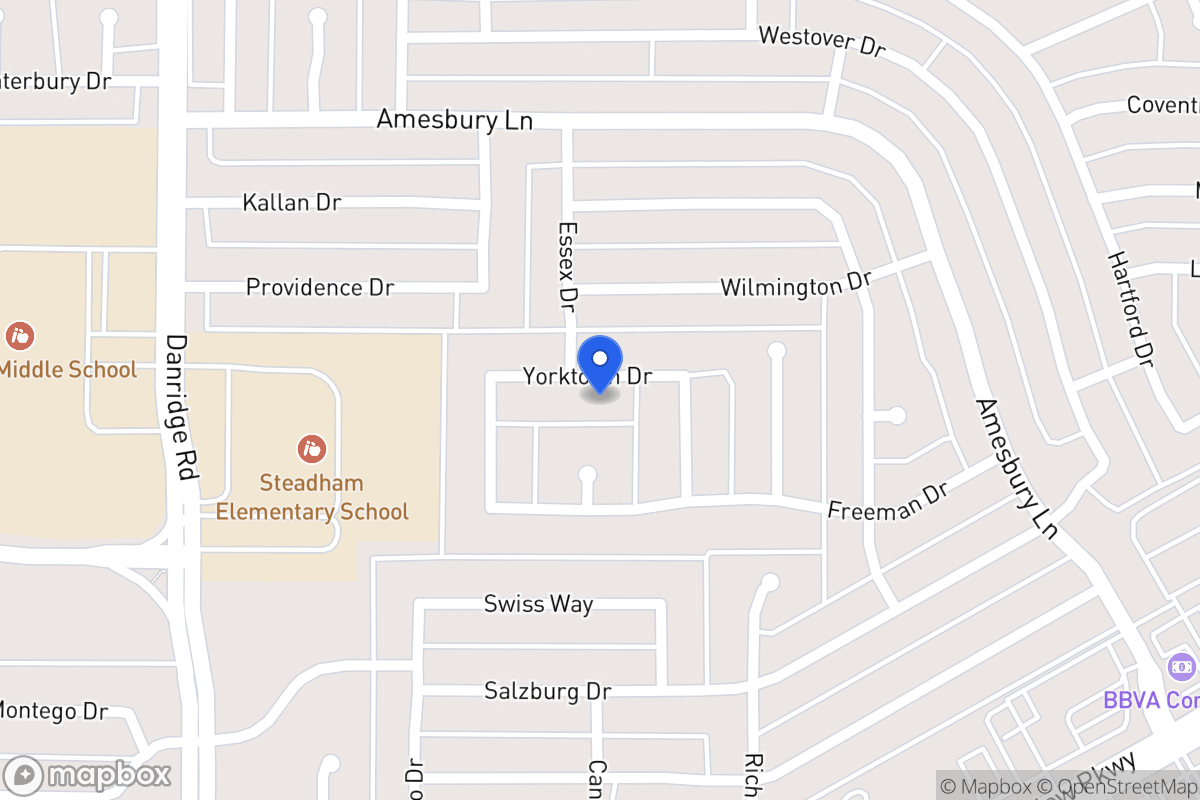 Map of 7802 Yorktown Dr