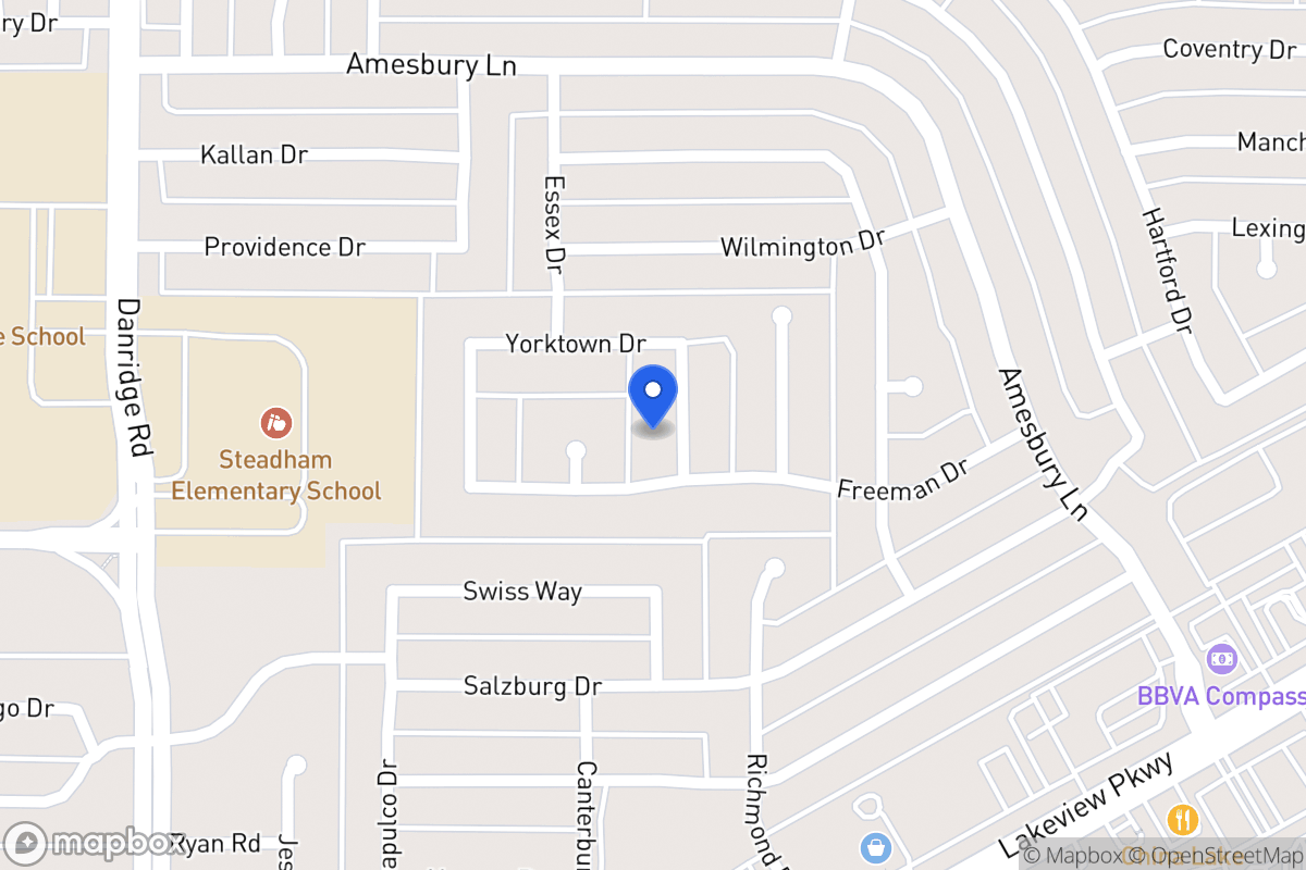 Map of 6505 Valley Forge Dr