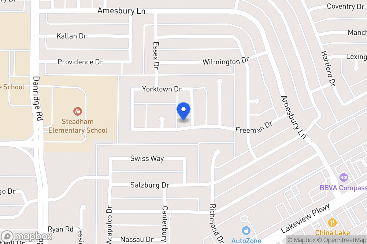 Map of 6501 Valley Forge Dr