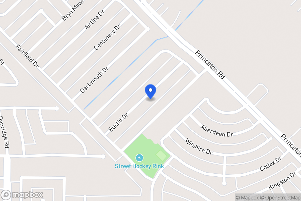 Map of 7402 Euclid Dr