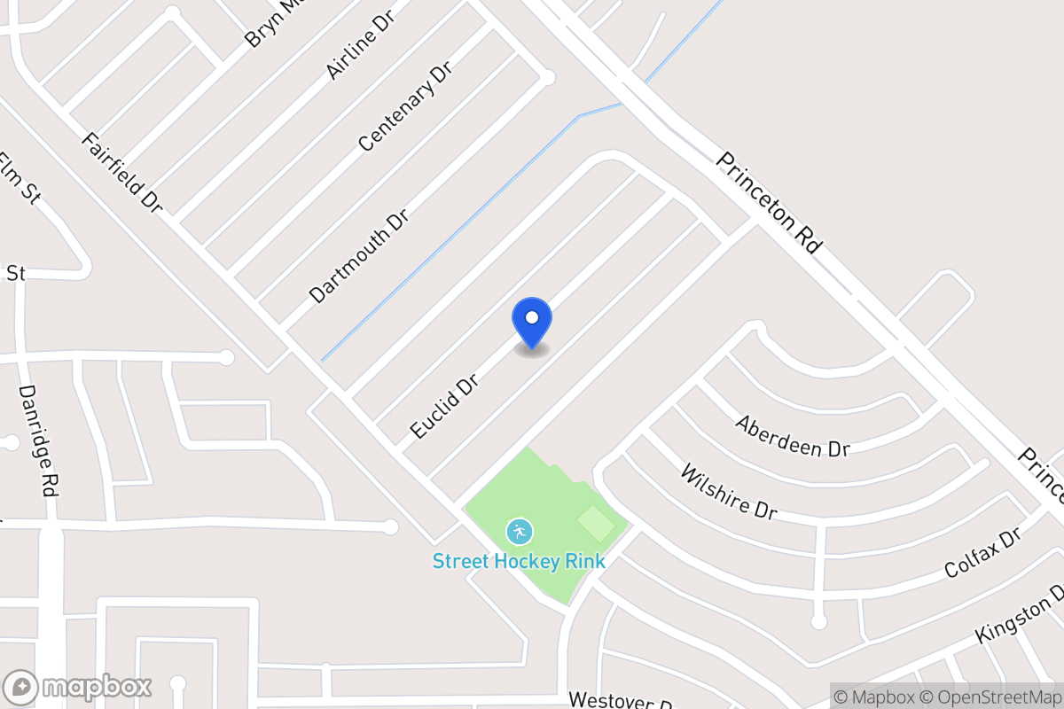 Map of 7314 Euclid Dr