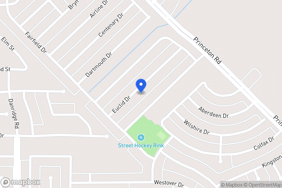 Map of 7310 Euclid Dr