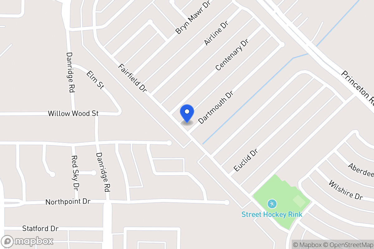 Map of 7201 Dartmouth Dr