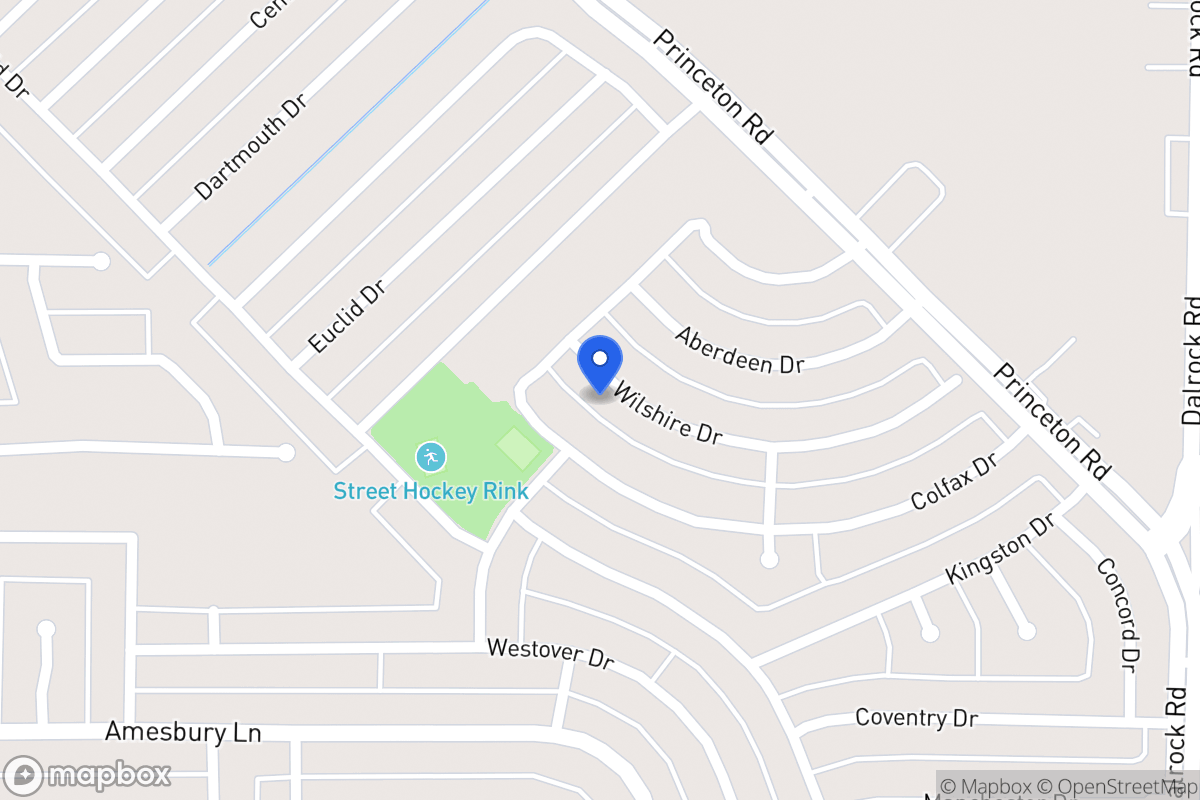 Map of 7210 Wilshire Dr