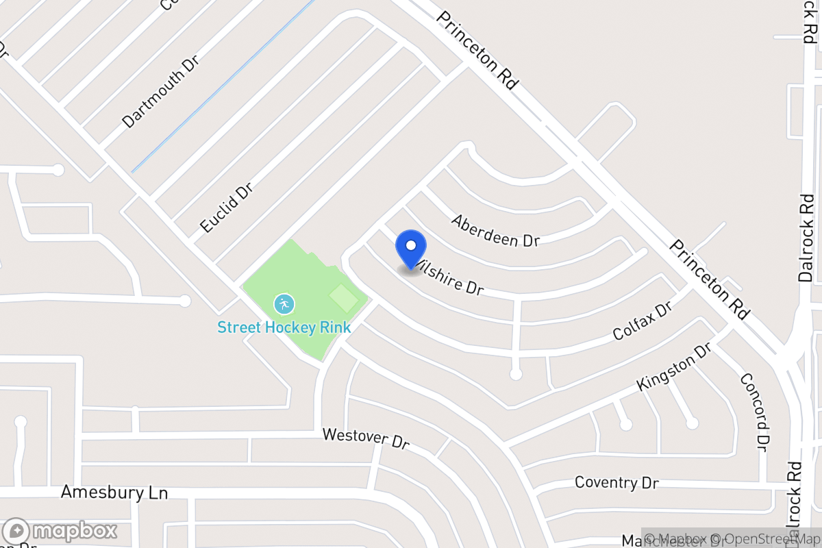 Map of 7214 Wilshire Dr
