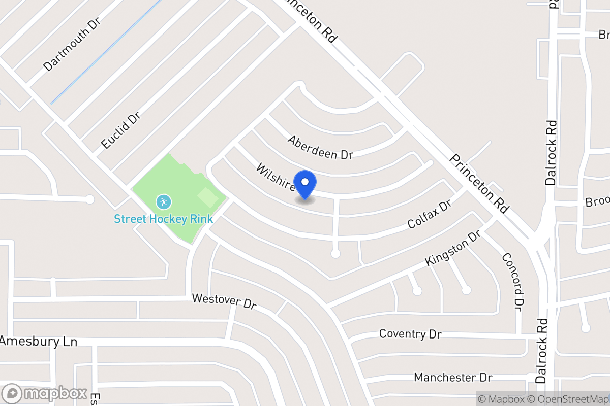 Map of 7310 Wilshire Dr