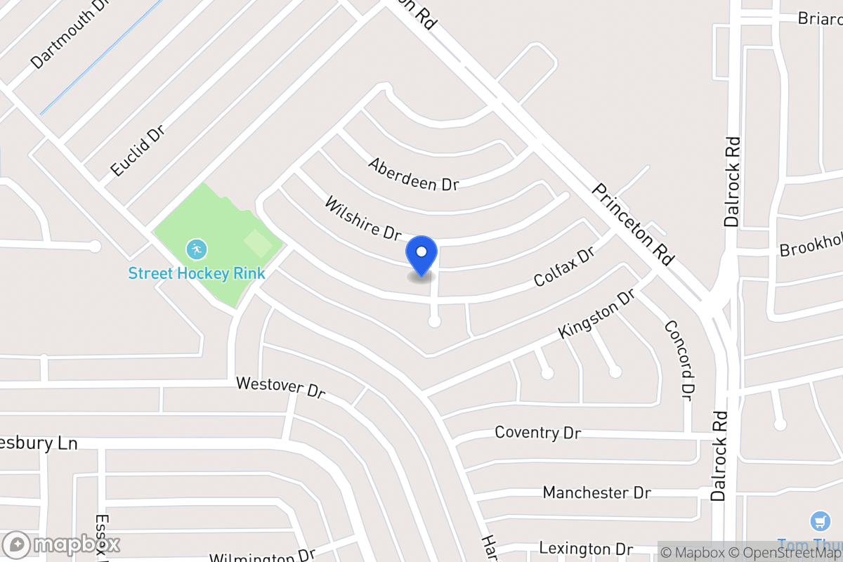 Map of 7321 Colfax Dr