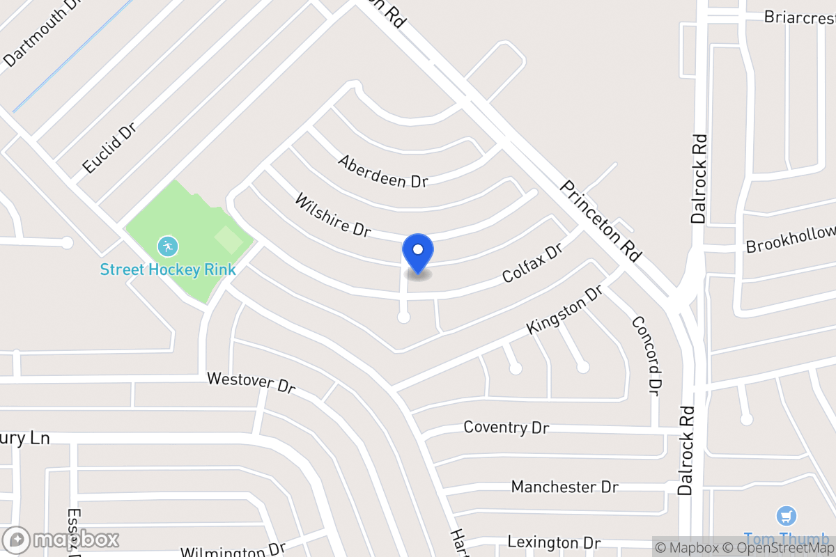 Map of 7401 Colfax Dr
