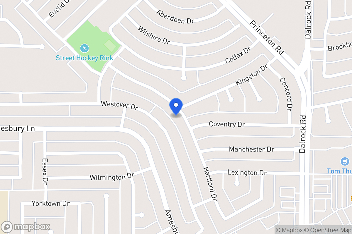 Map of 8318 Hartford Dr