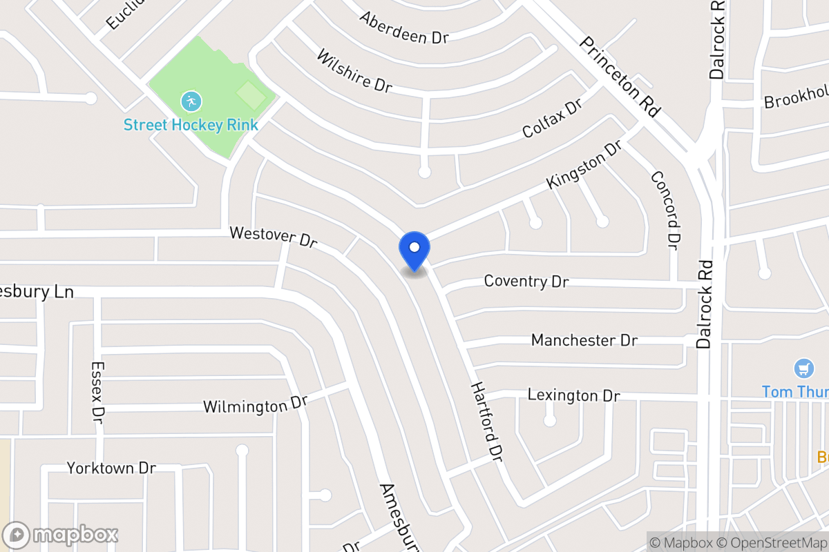 Map of 8402 Hartford Dr