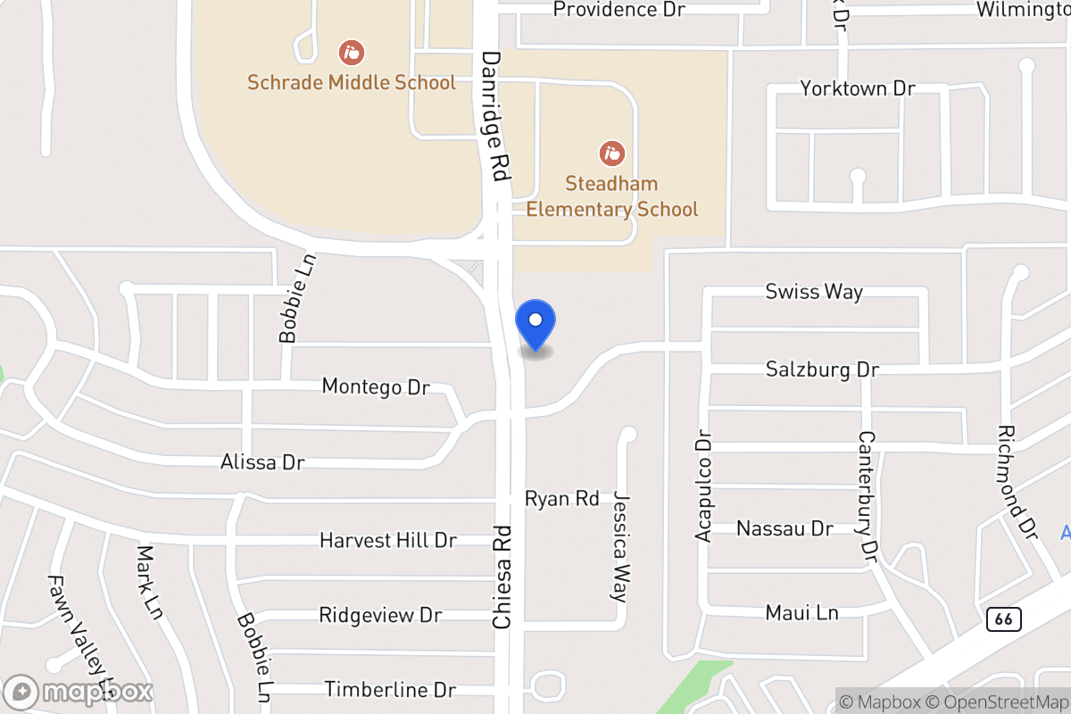 Map of 6210 Chiesa Rd