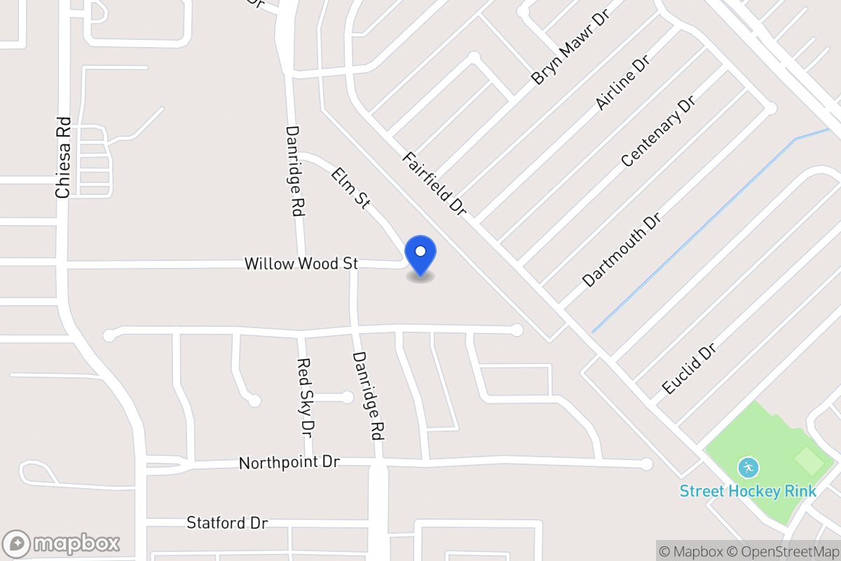 Map of 7400 Willow Wood St