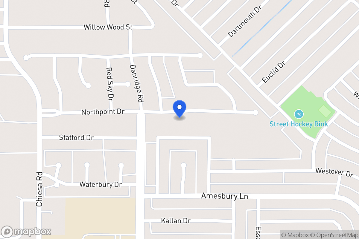 Map of 7402 North Point Dr