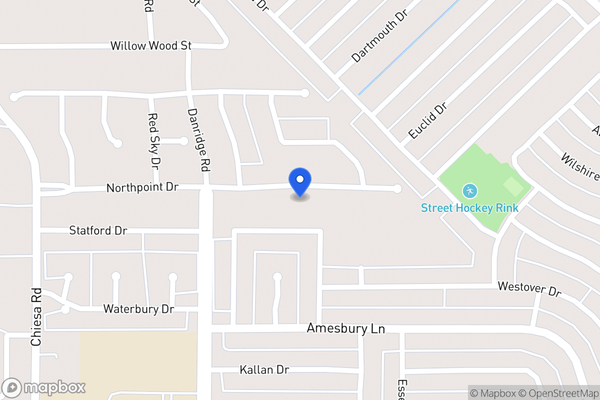 Map of 7414 North Point Dr