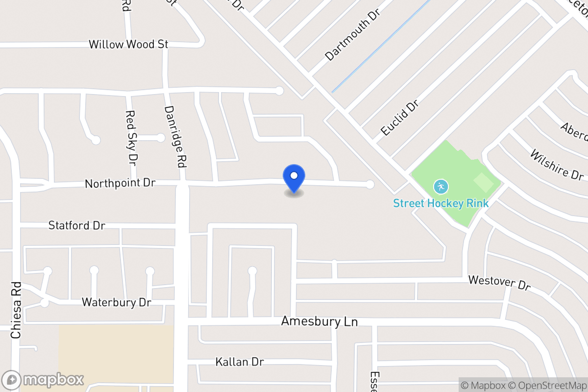 Map of 7502 North Point Dr