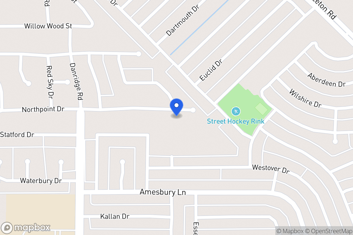 Map of 7602 North Point Dr