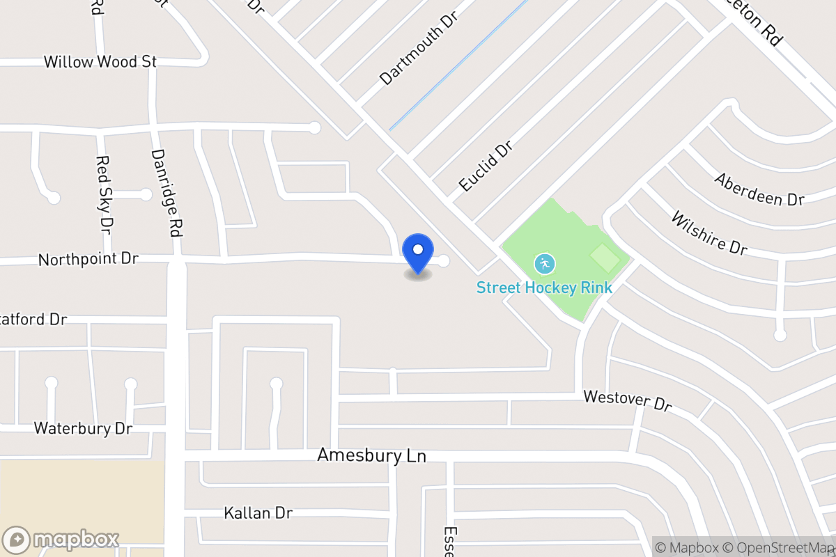 Map of 7606 North Point Dr