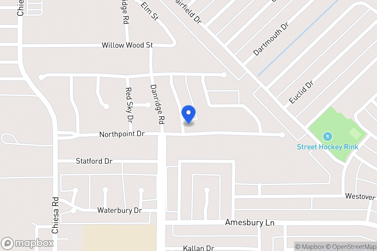 Map of 7417 North Point Dr