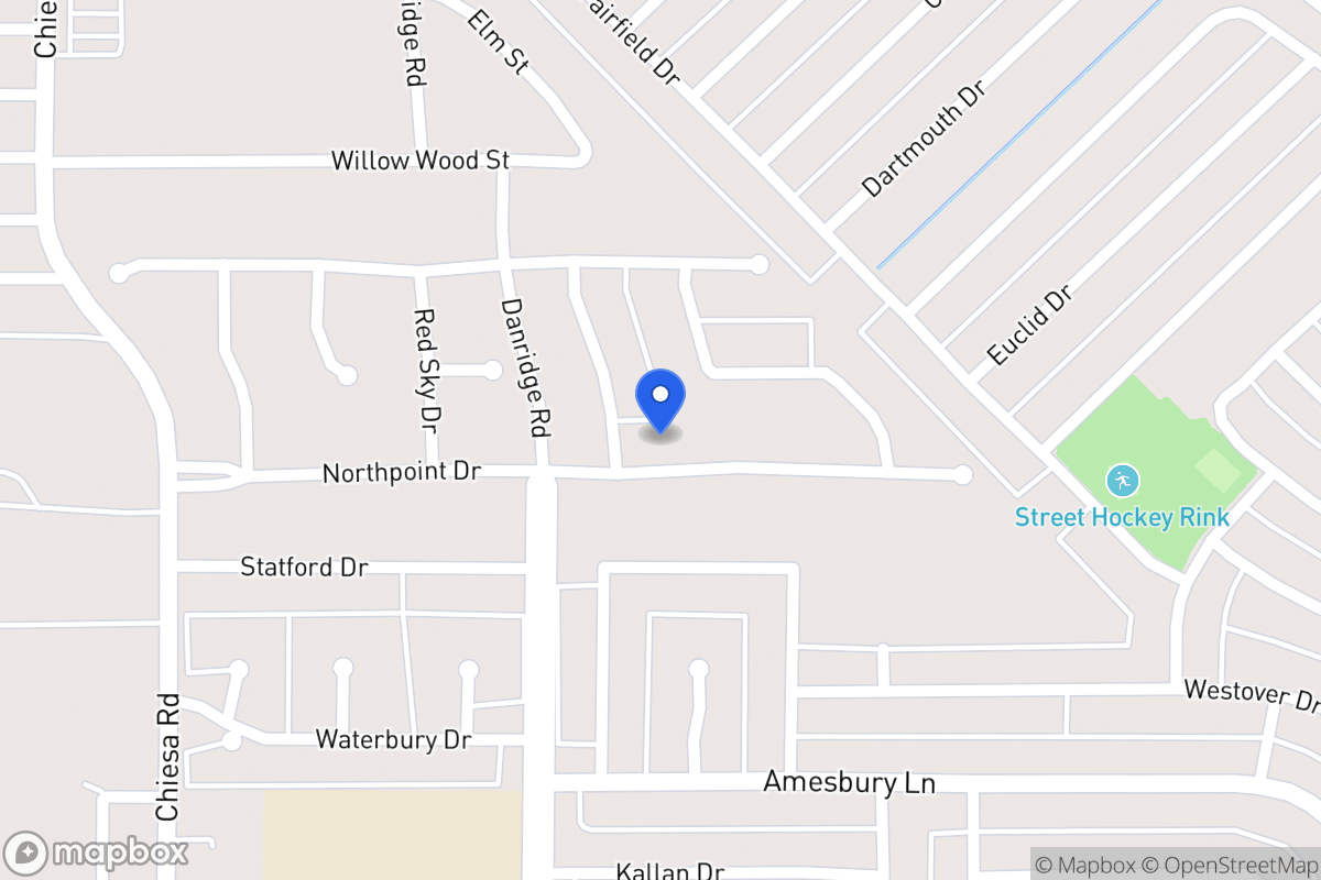 Map of 7501 North Point Dr