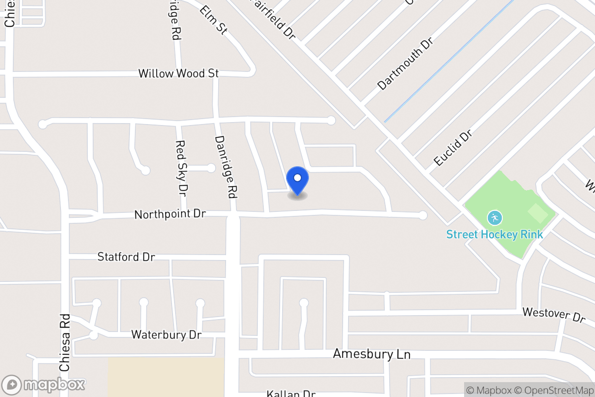 Map of 7505 North Point Dr