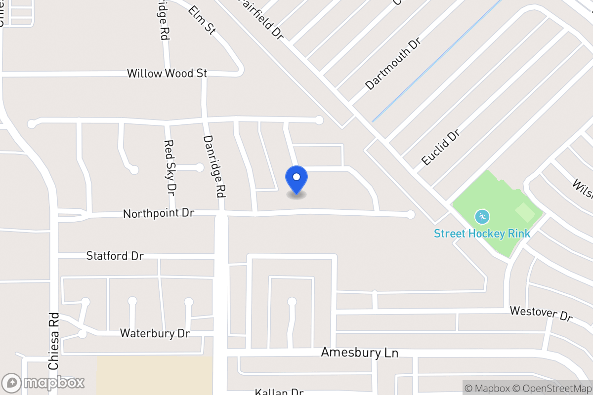 Map of 7509 North Point Dr