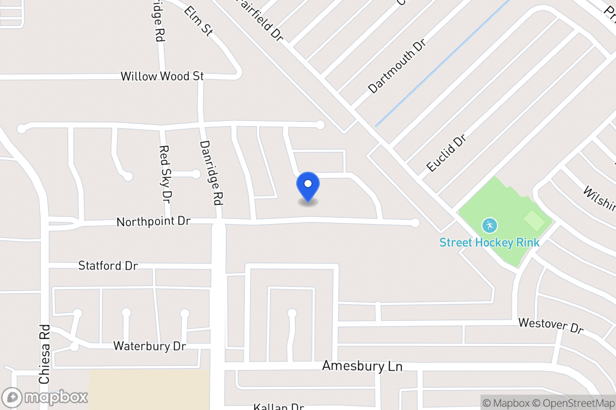 Map of 7513 North Point Dr