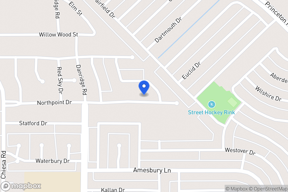 Map of 7605 North Point Dr