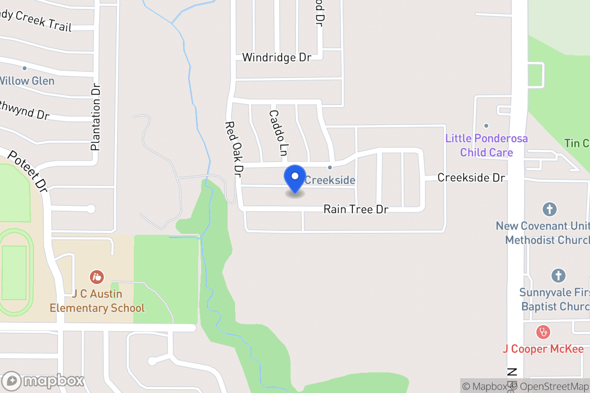 Map of 313 Rain Tree Dr