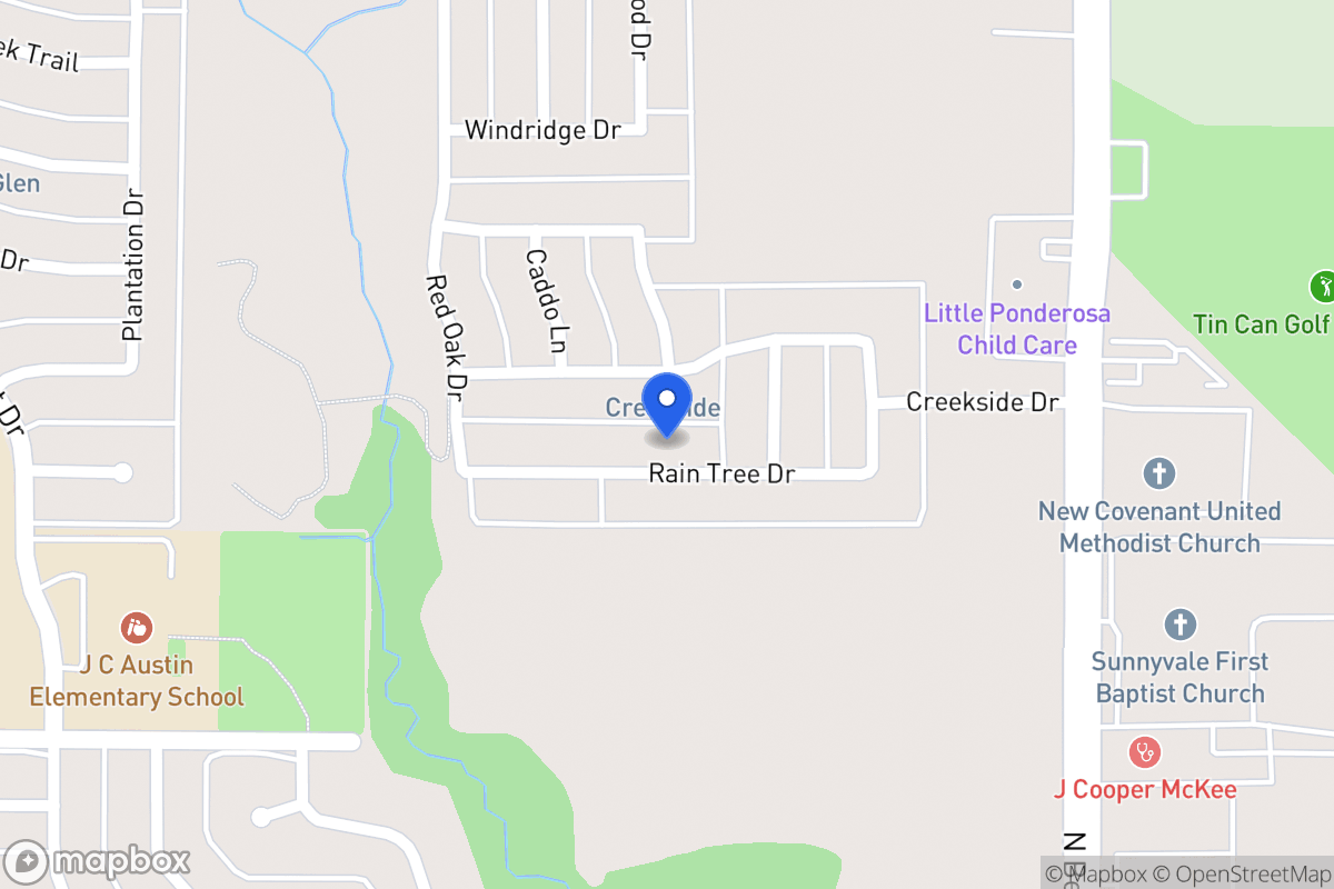 Map of 305 Rain Tree Dr