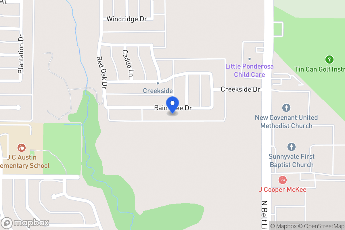 Map of 300 Rain Tree Dr