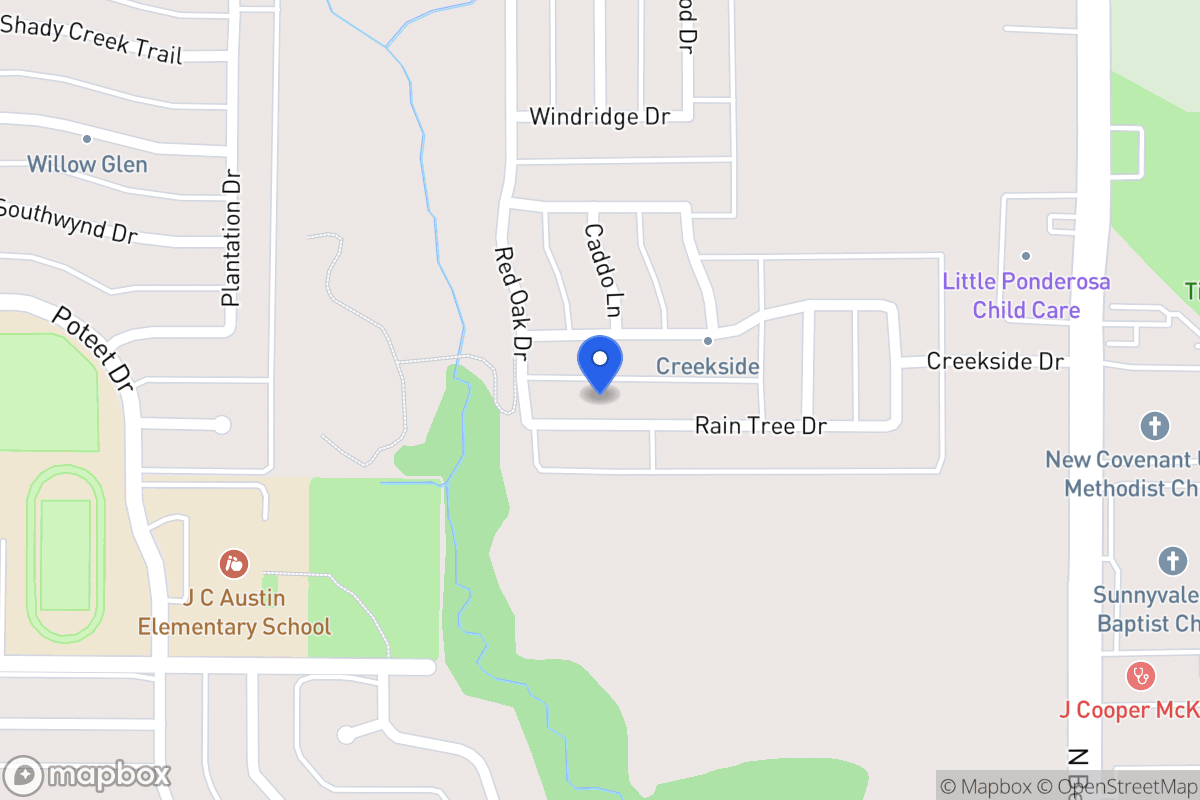 Map of 317 Rain Tree Dr