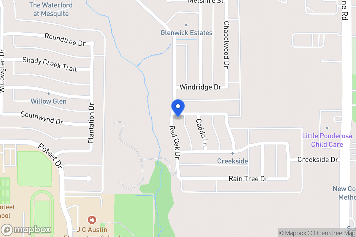 Map of 3112 Red Oak Dr