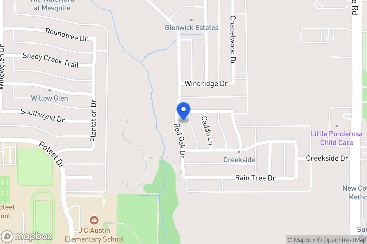 Map of 3110 Red Oak Dr