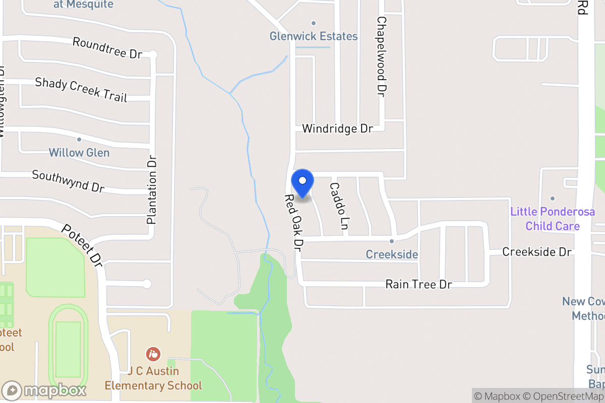 Map of 3108 Red Oak Dr