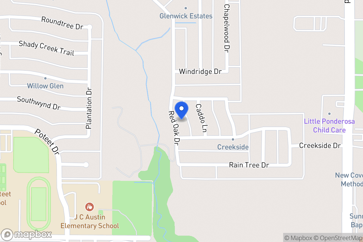 Map of 3106 Red Oak Dr