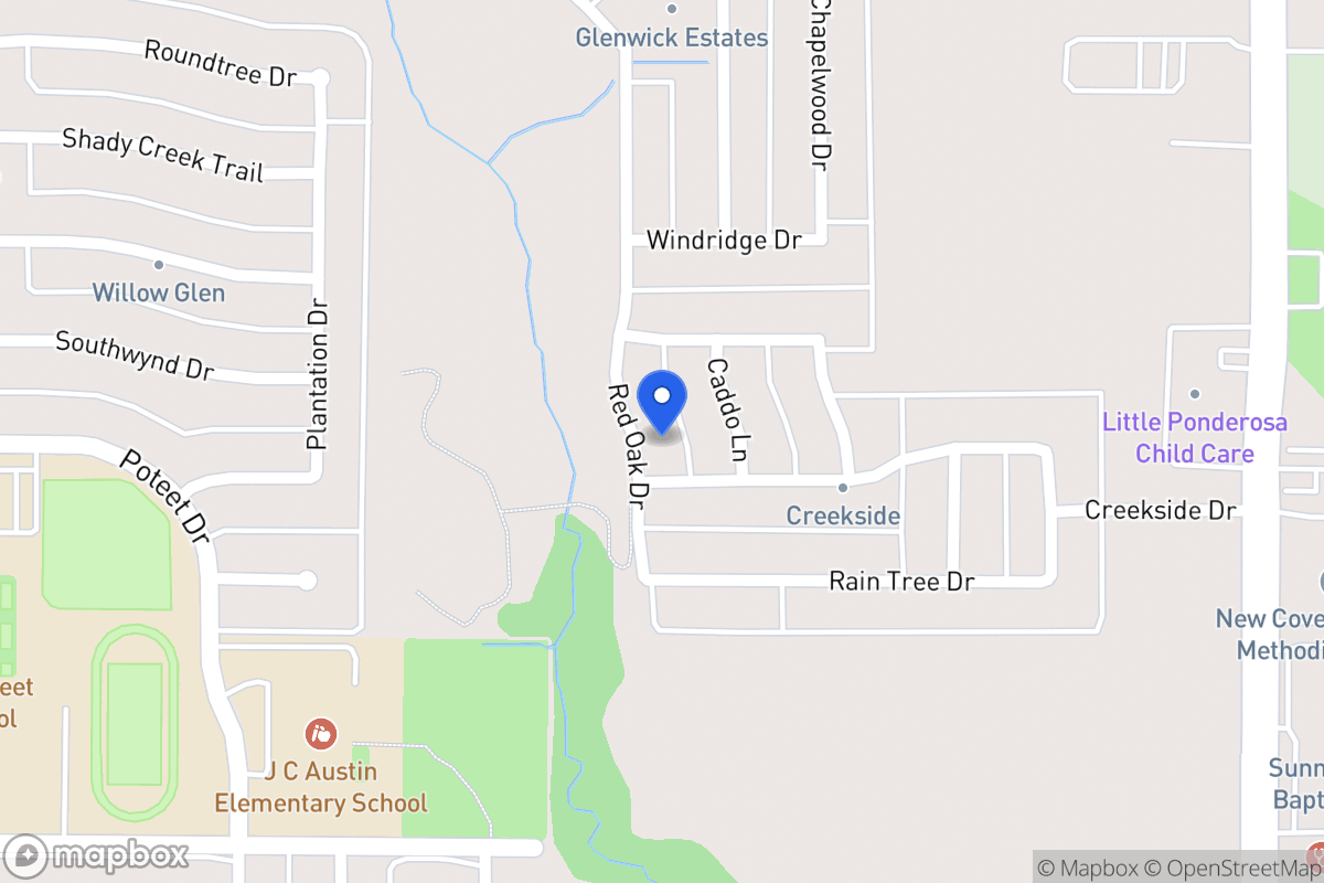 Map of 3104 Red Oak Dr