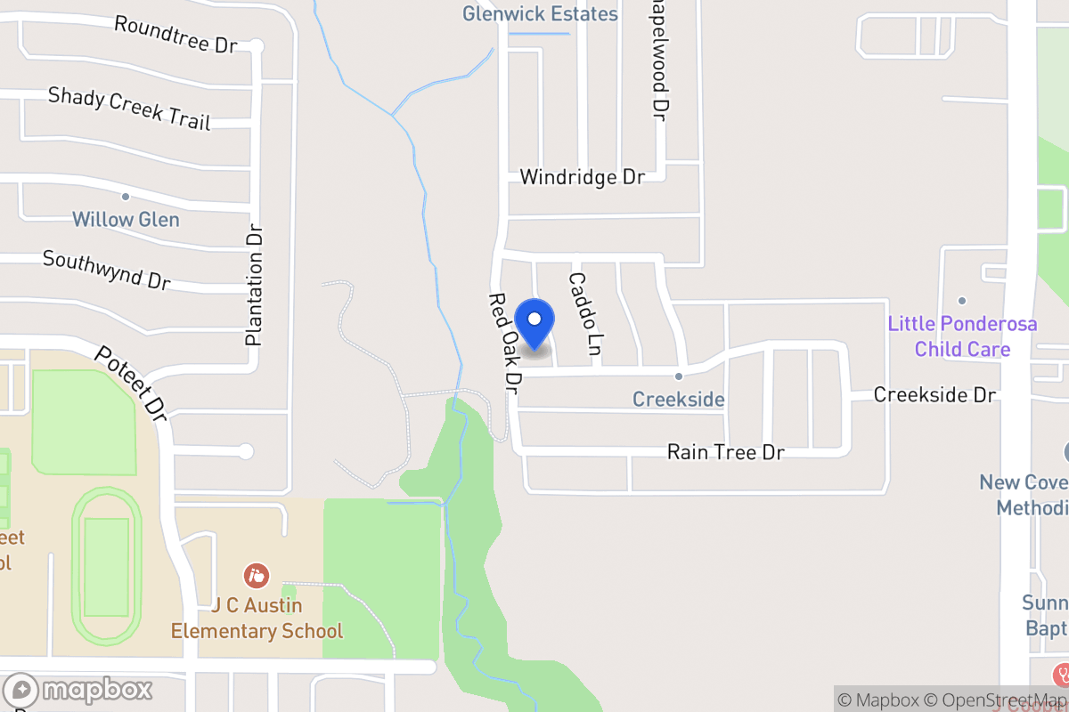 Map of 3102 Red Oak Dr