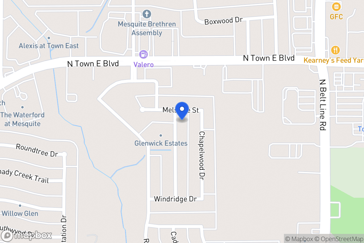 Map of 3406 Fallbrook Dr