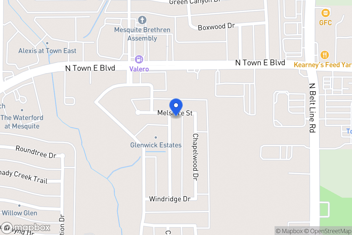 Map of 3408 Fallbrook Dr