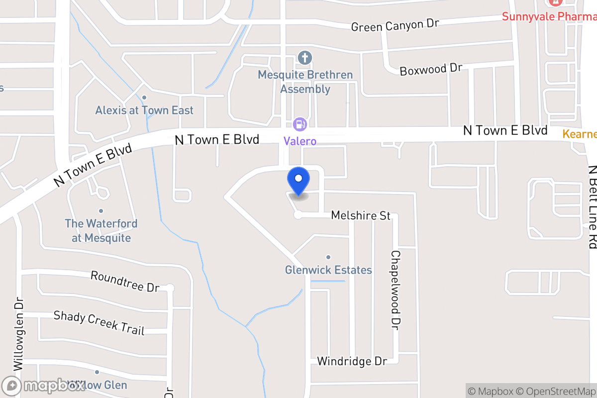 Map of 319  Melshire St   ,Sunnyvale, Tx 751824013, Sunnyvale