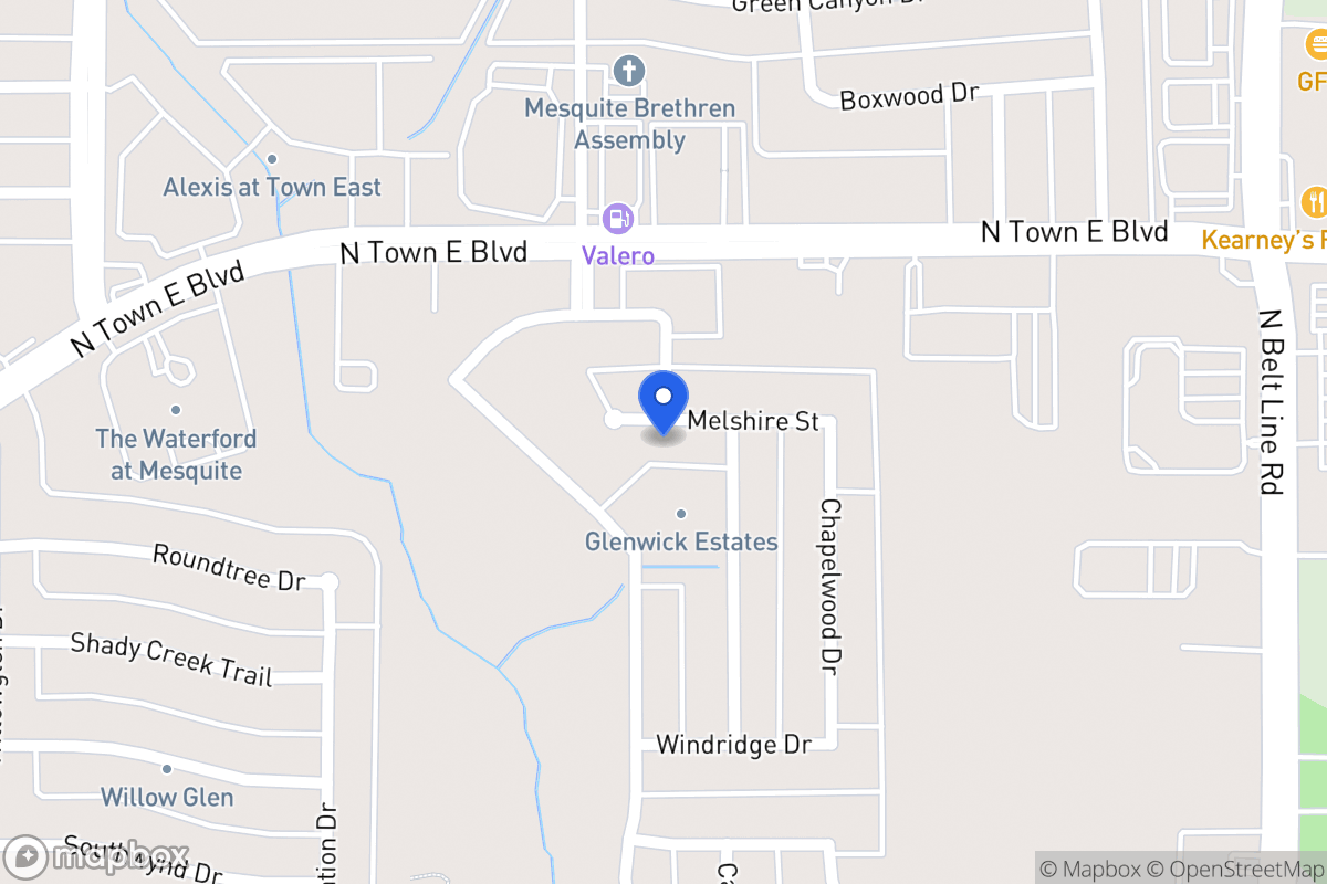 Map of 316 Melshire St