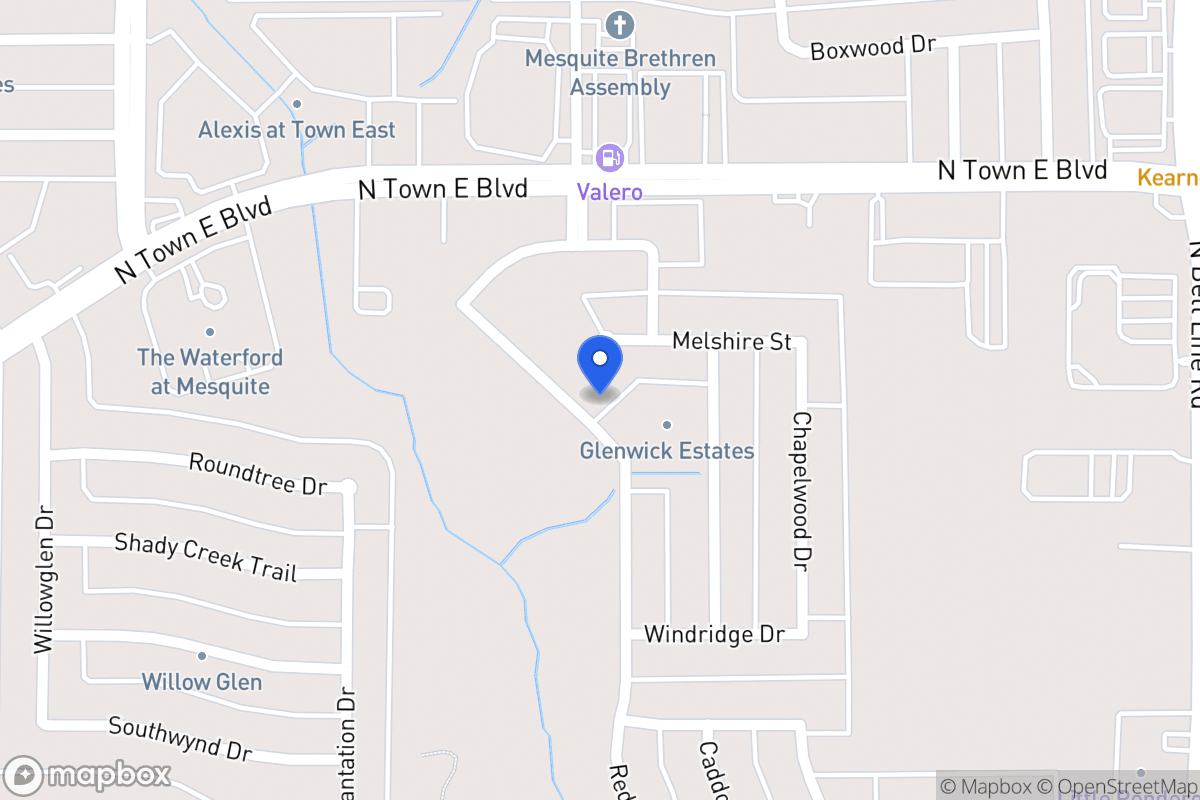 Map of 3408 Willowcreek Dr