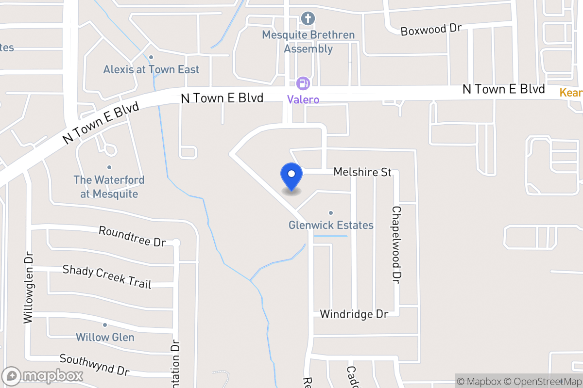 Map of 3410 Willowcreek Dr