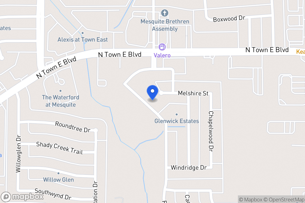 Map of 3412 Willowcreek Dr