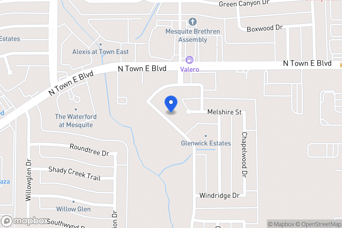 Map of 3416 Willowcreek Dr