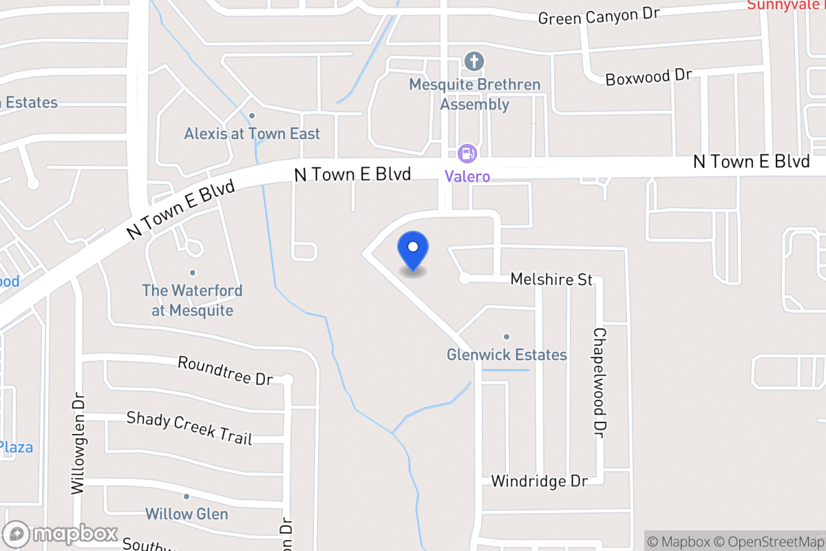Map of 3418 Willowcreek Dr