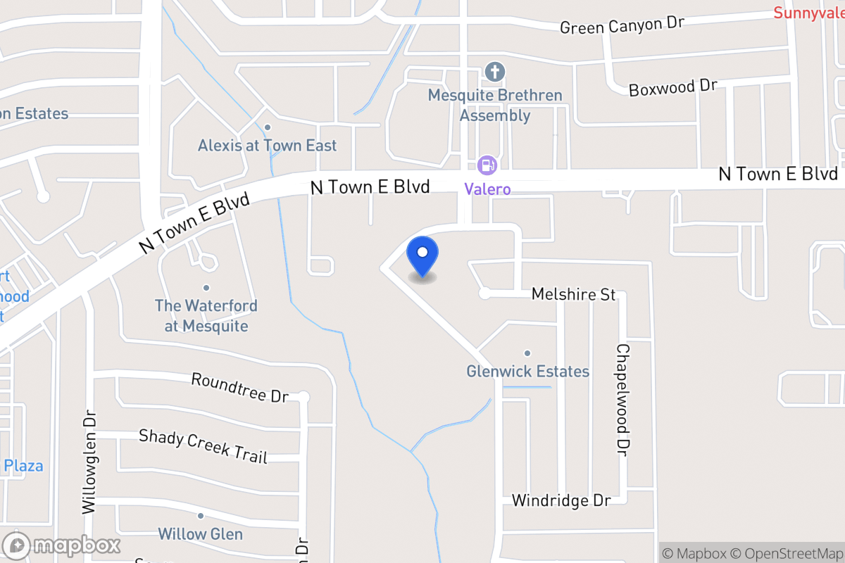 Map of 3420 Willowcreek Dr